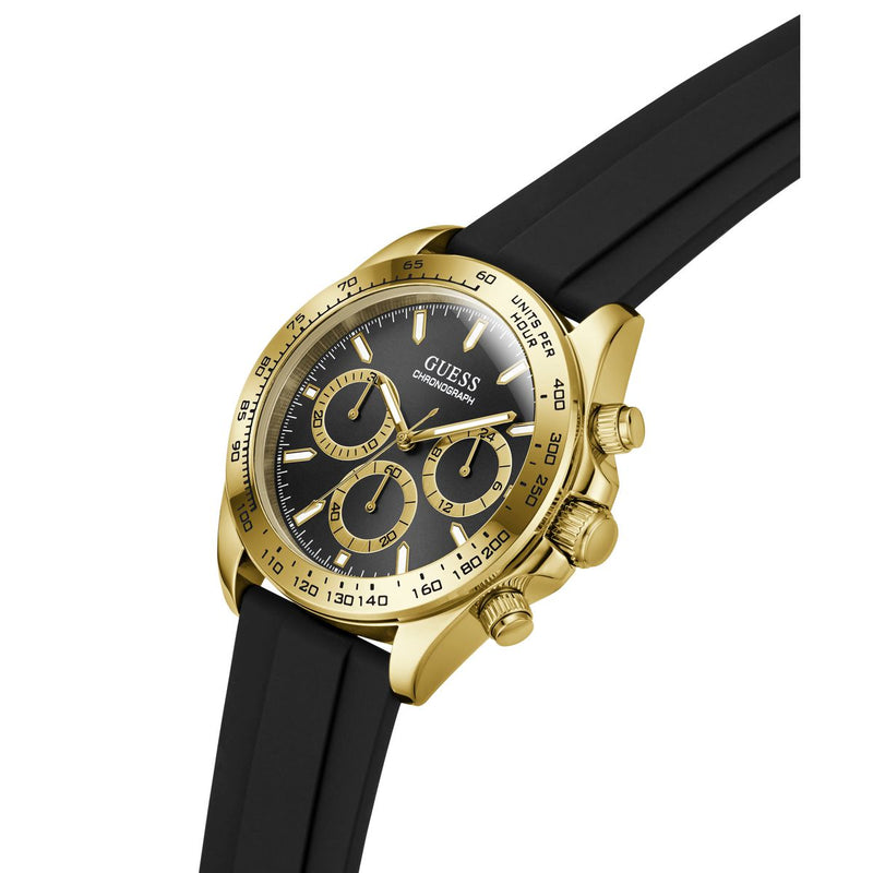 Guess Round 42mm Black Dial Analog Men Watch - GW1155G2 Watch Guess