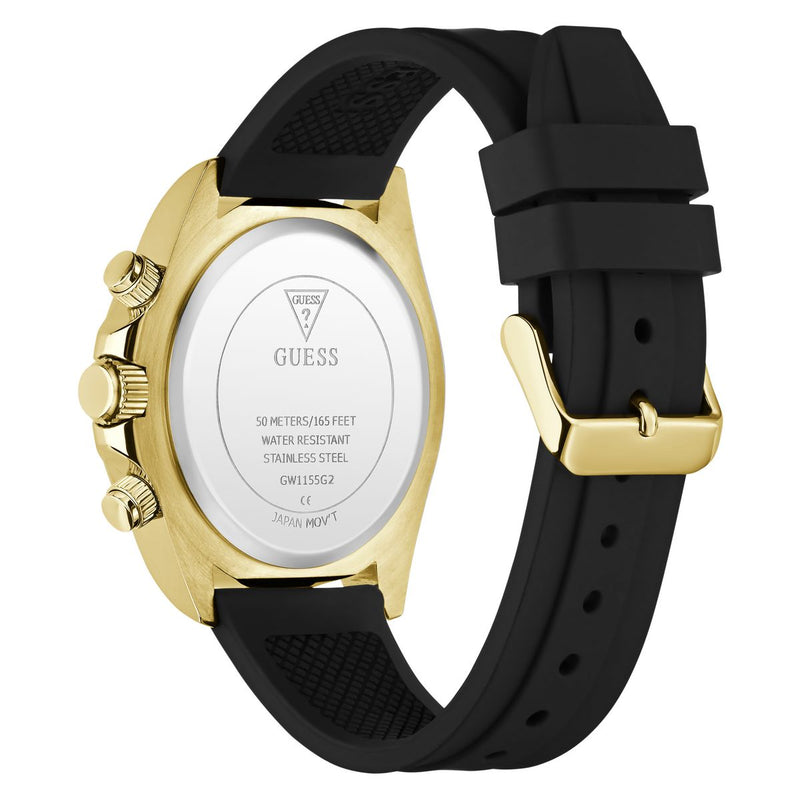 Guess Round 42mm Black Dial Analog Men Watch - GW1155G2 Watch Guess