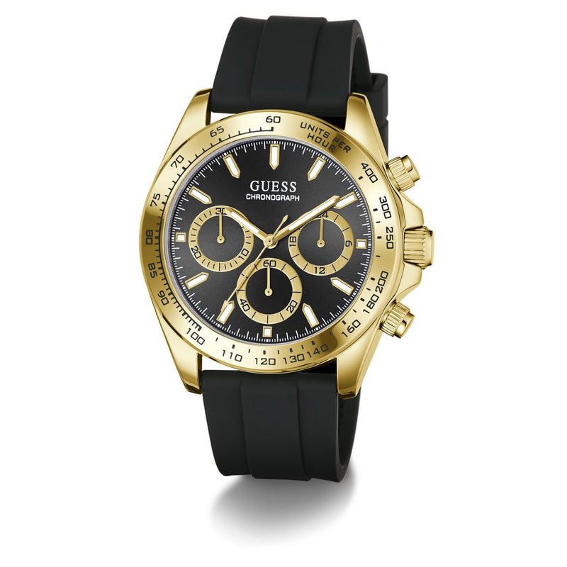 Guess Round 42mm Black Dial Analog Men Watch - GW1155G2 Watch Guess
