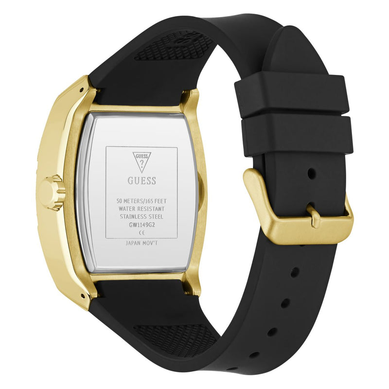 Guess Rectangle 42mm Black Dial Analog Men Watch - GW1149G2 Watch Guess