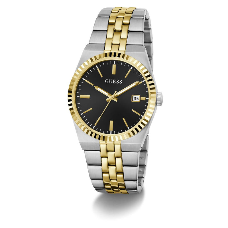 Guess Round 39mm Black Dial Analog Men Watch - GW1153G7 Watch Guess