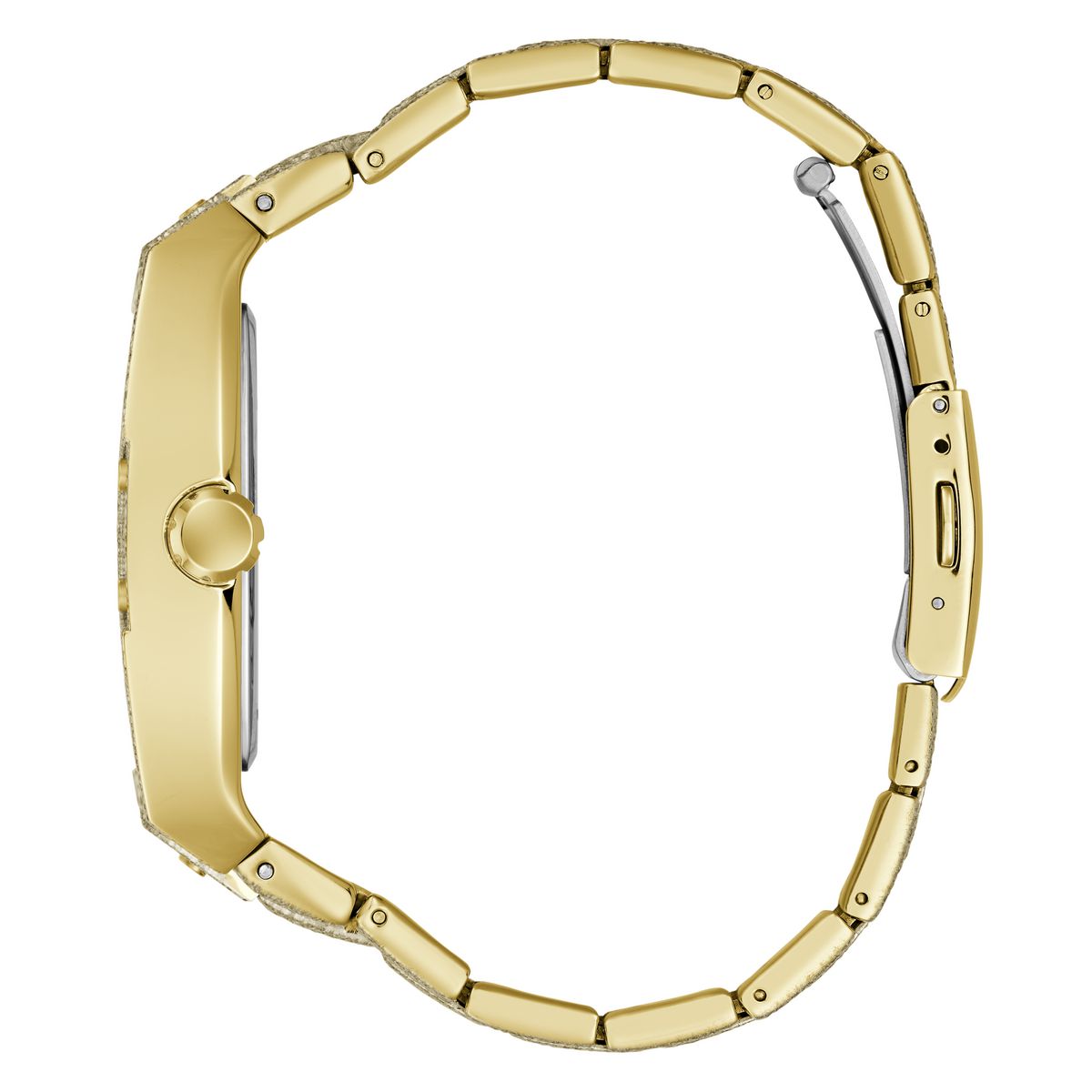 Guess Rectangle 42mm Champagne Dial Analog Men Watch - GW1148G2 Watch Guess
