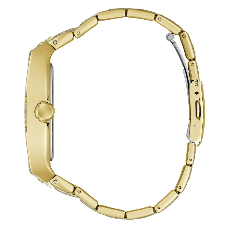 Guess Rectangle 42mm Champagne Dial Analog Men Watch - GW1148G2 Watch Guess