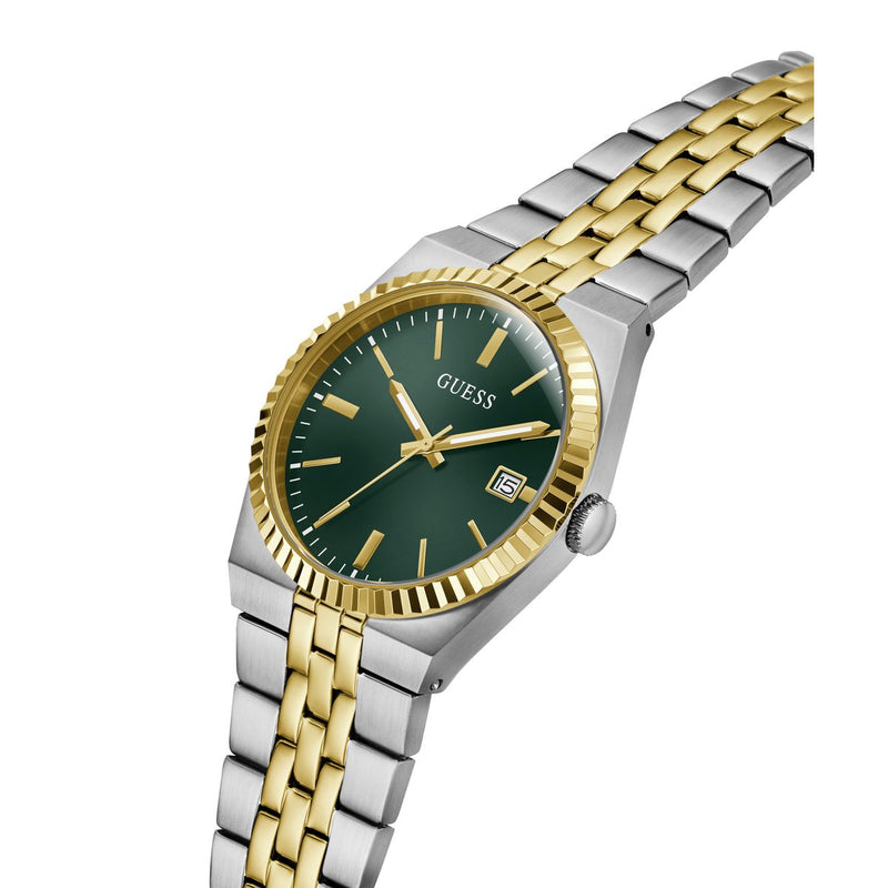 Guess Round 39mm Green Dial Analog Men Watch - GW1153G4 Watch Guess