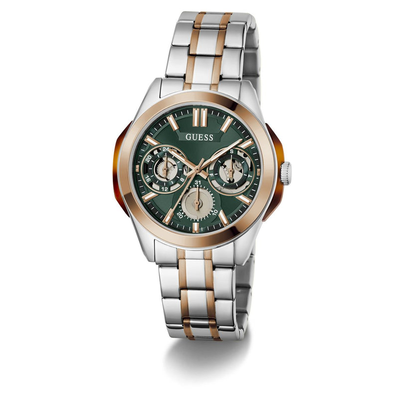 Guess Round 42mm Green Dial Analog Men Watch - GW1144G6 Watch Guess