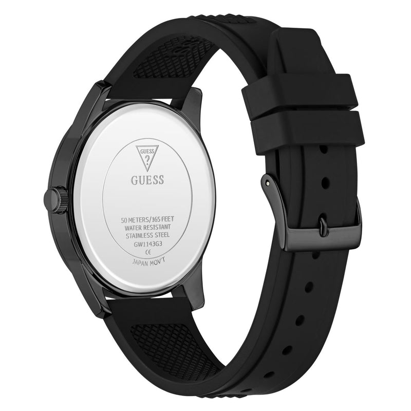 Guess Round 42mm Black Dial Analog Men Watch - GW1143G3 Watch Guess