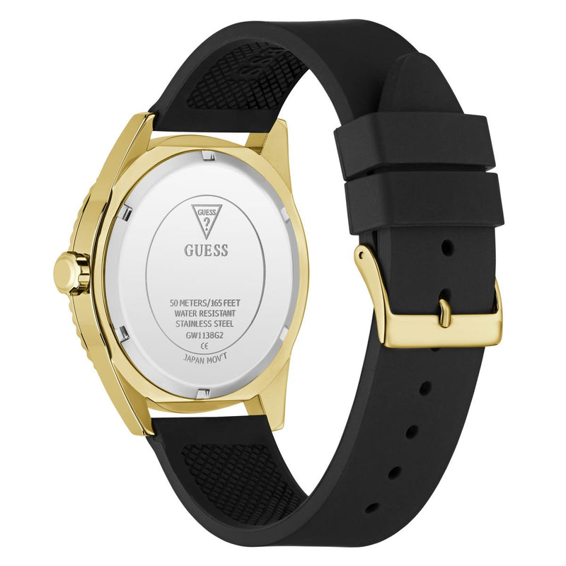 Guess Round 44mm Black Dial Analog Men Watch - GW1138G2 Watch Guess