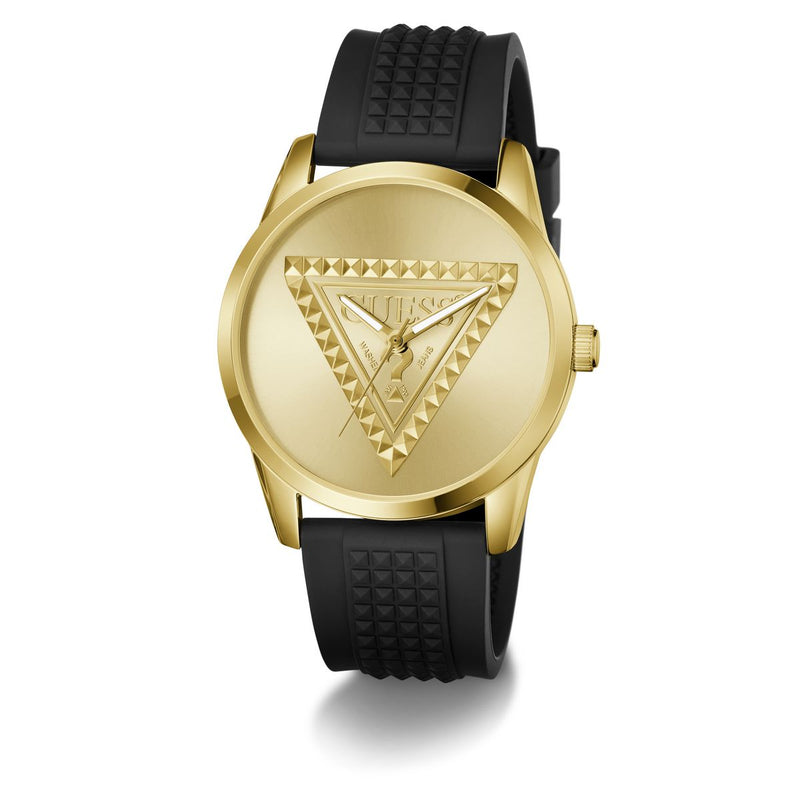 Guess Round 42mm Champagne Dial Analog Men Watch - GW1143G2 Watch Guess