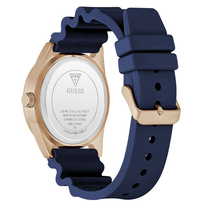 Guess Round 41mm Blue Dial Analog Men Watch - GW1134G5 Watch Guess
