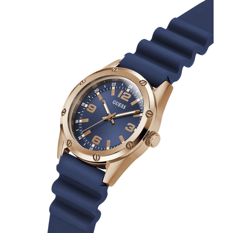 Guess Round 41mm Blue Dial Analog Men Watch - GW1134G5 Watch Guess