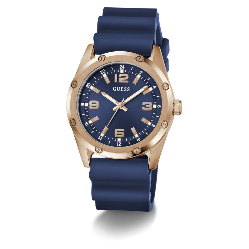 Guess Round 41mm Blue Dial Analog Men Watch - GW1134G5 Watch Guess