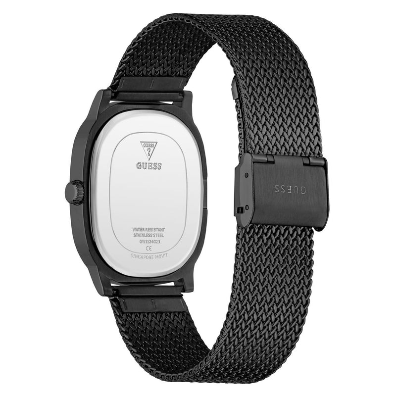 Guess Oval 35mm Black Dial Analog Men Watch - GW1124G3 Watch Guess