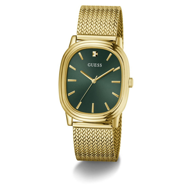 Guess Oval 35mm Green Dial Analog Men Watch - GW1124G2 Watch Guess