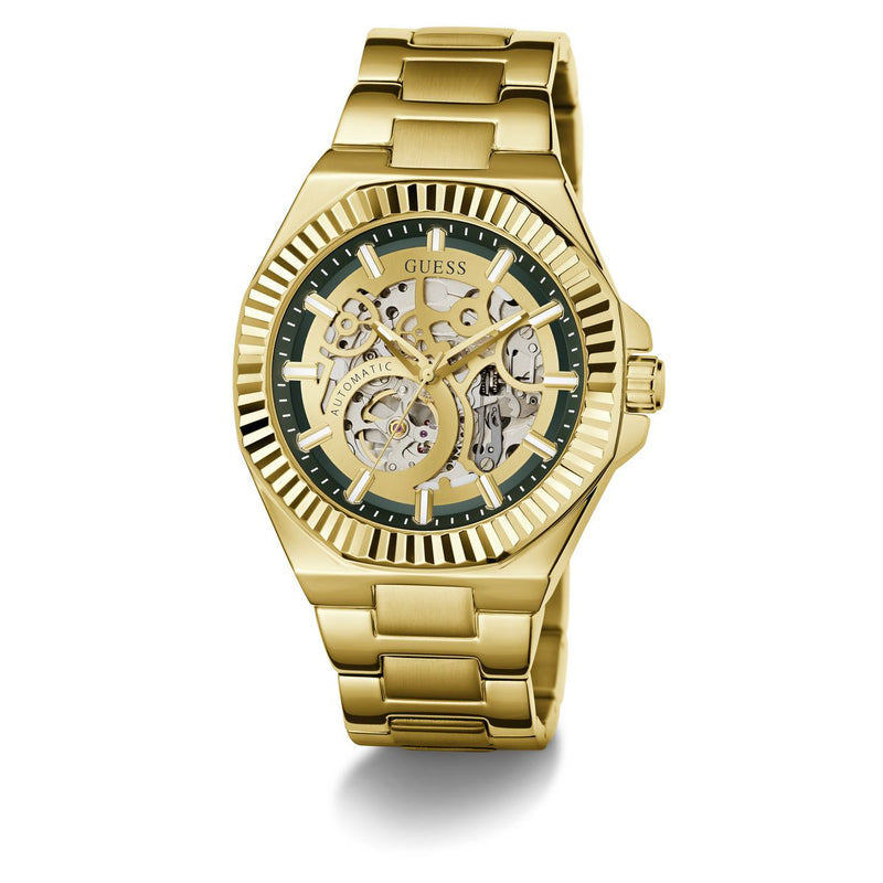 Guess Round 44mm Green Dial Automatic Men Watch - GW1123G2 Watch Guess