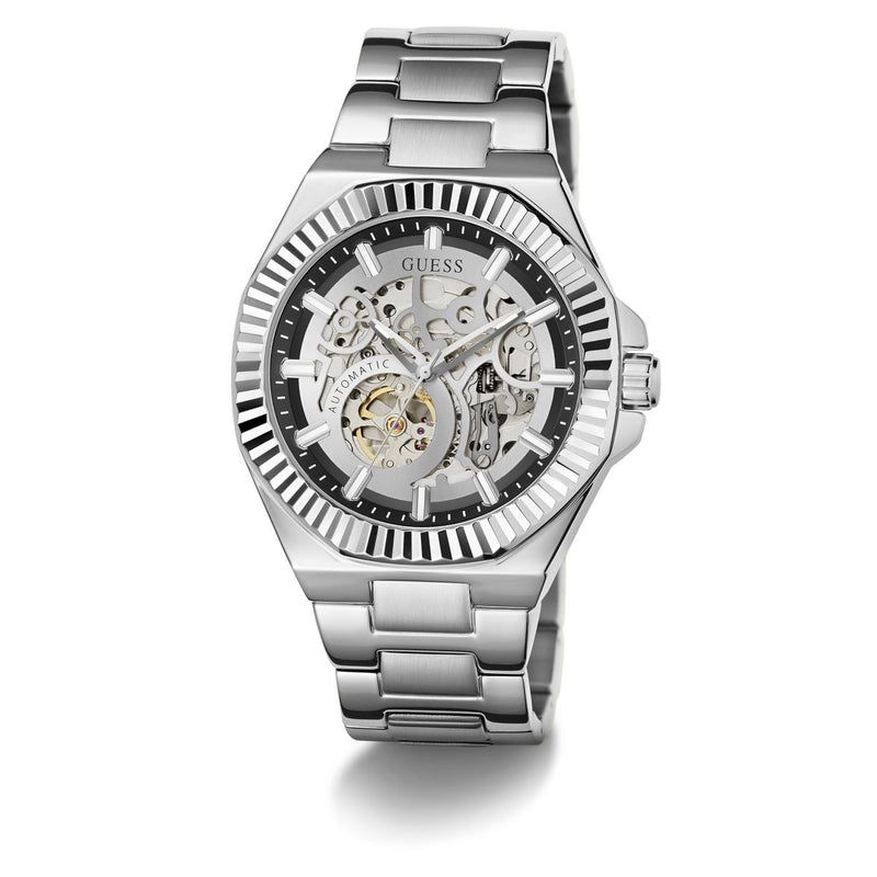 Guess Round 44mm Black Dial Automatic Men Watch - GW1123G1 Watch Guess