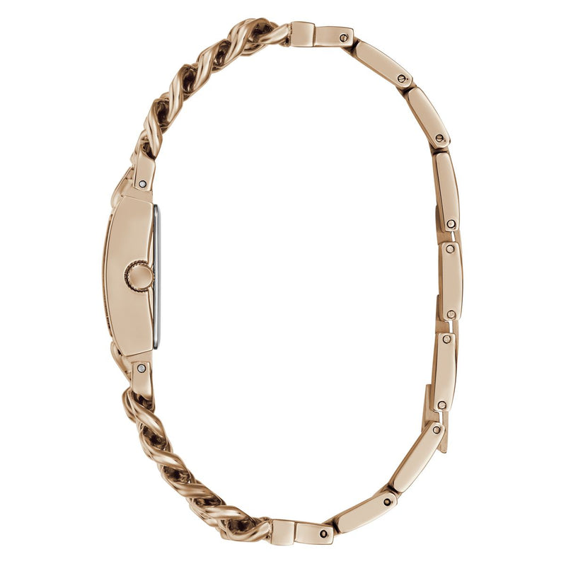 Guess Rectangle 20mm Rose Gold Dial Analog Women Watch - GW1112L4 Watch Guess