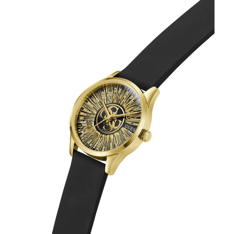 Guess Round 32mm Black Dial Analog Women Watch - GW1109L2 Watch Guess