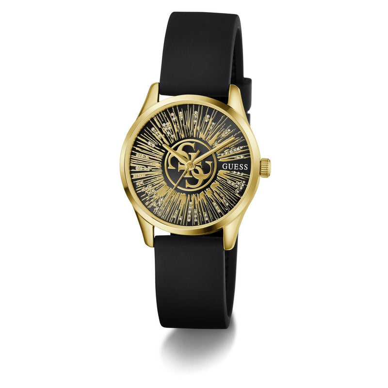Guess Round 32mm Black Dial Analog Women Watch - GW1109L2 Watch Guess