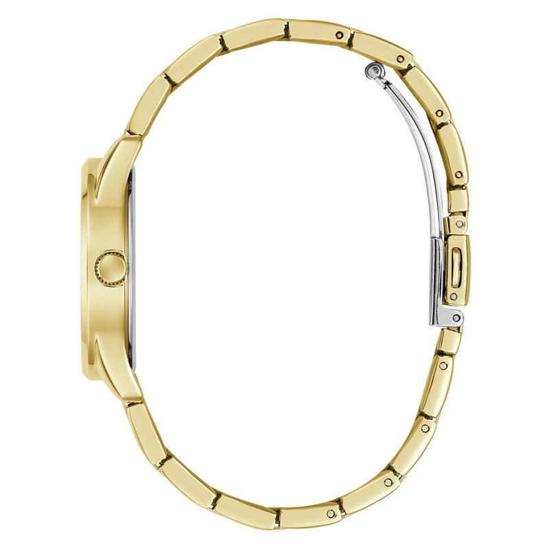 Guess Round 32mm Champagne Dial Analog Women Watch - GW1108L2 Watch Guess