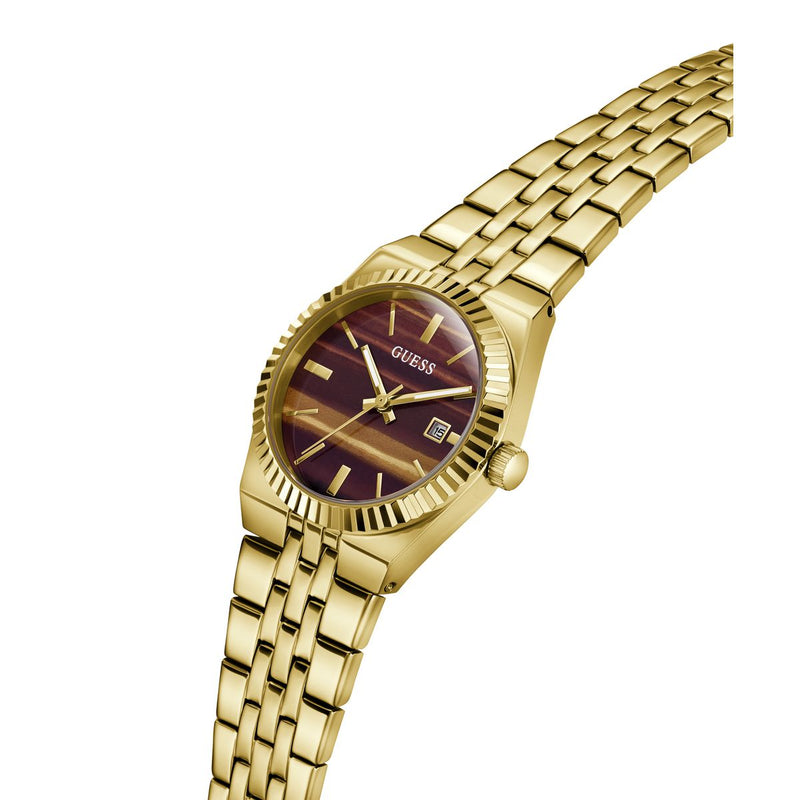 Guess Round 32mm Brown Dial Analog Women Watch - GW1102L2 Watch Guess