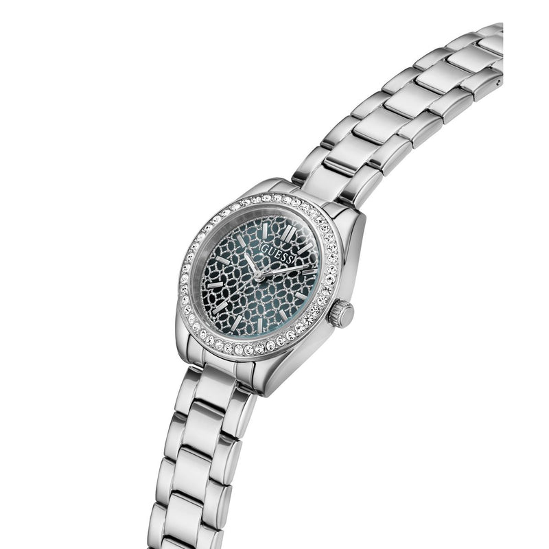 Guess Round 30mm Blue Dial Analog Women Watch - GW1100L1 Watch Guess