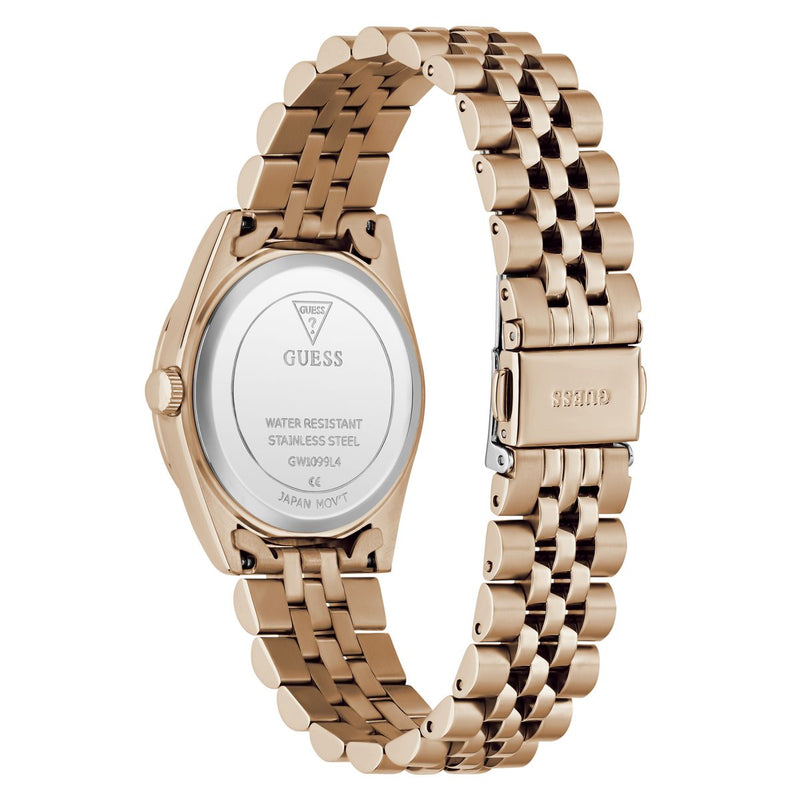 Guess Round 34mm White Dial Analog Women Watch - GW1099L4 Watch Guess