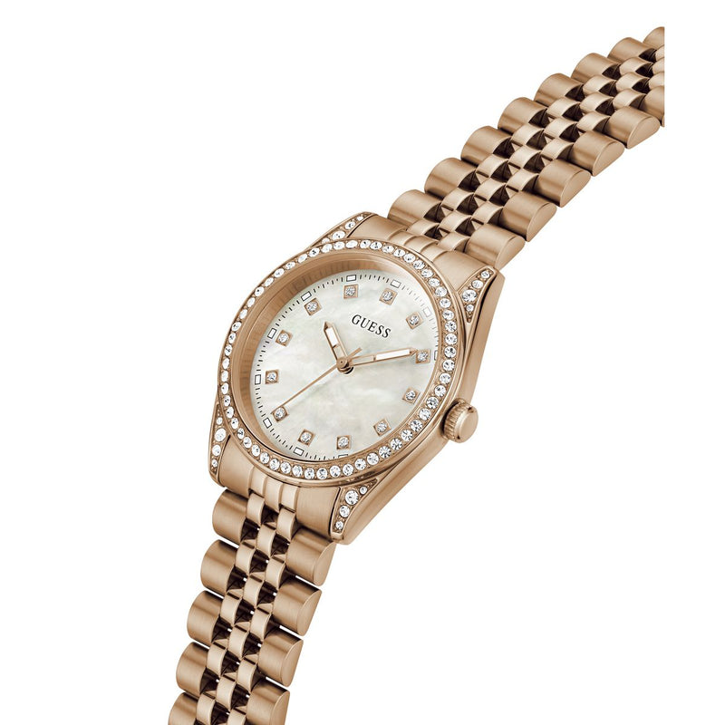 Guess Round 34mm White Dial Analog Women Watch - GW1099L4 Watch Guess