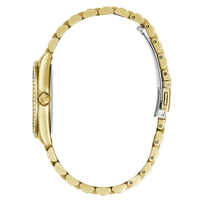 Guess Round 34mm White Dial Analog Women Watch - GW1099L2 Watch Guess