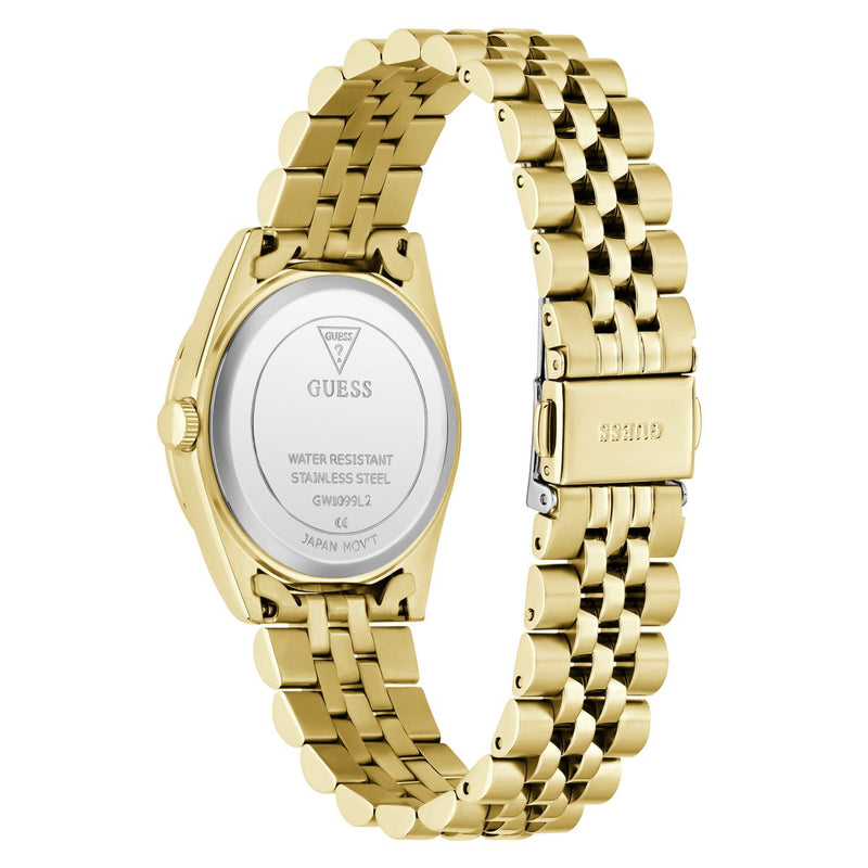 Guess Round 34mm White Dial Analog Women Watch - GW1099L2 Watch Guess
