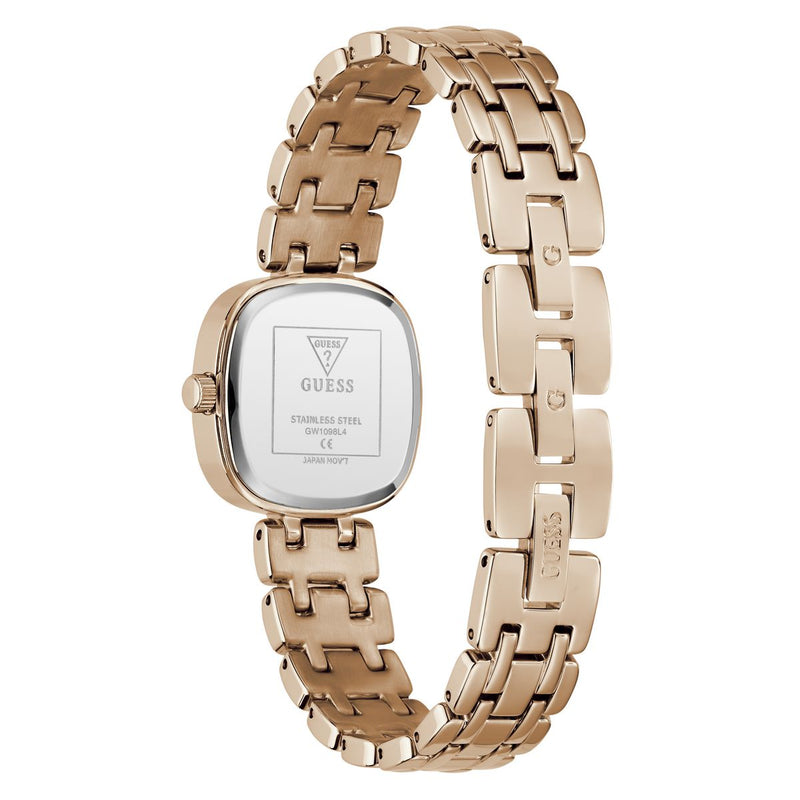 Guess Square 25mm White Dial Analog Women Watch - GW1098L4 Watch Guess