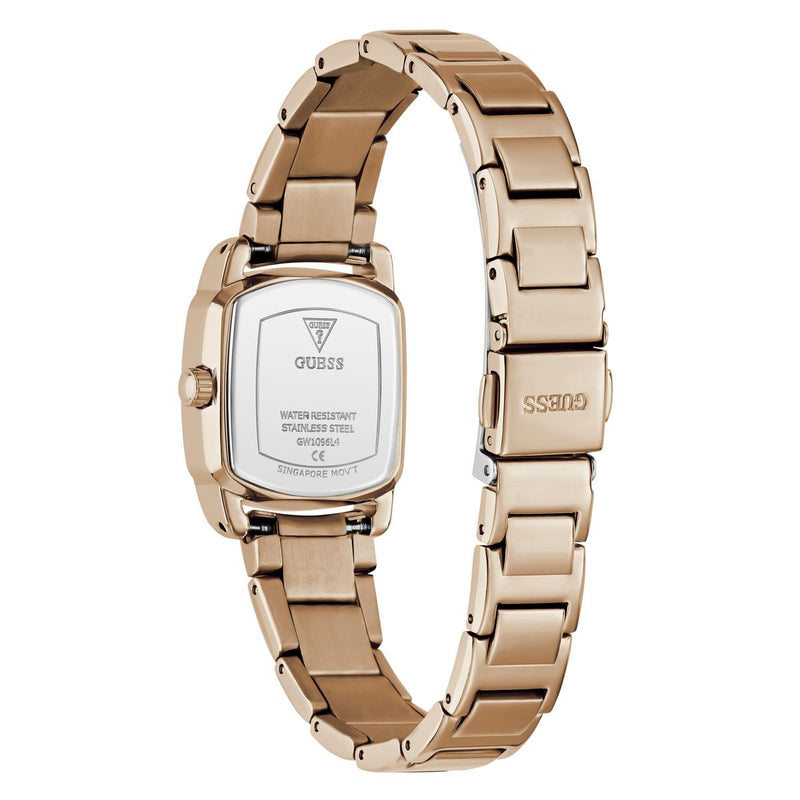 Guess Square 25mm White Dial Analog Women Watch - GW1096L4 Watch Guess