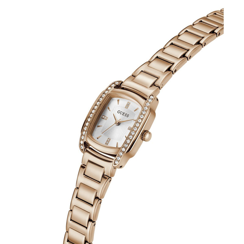 Guess Square 25mm White Dial Analog Women Watch - GW1096L4 Watch Guess