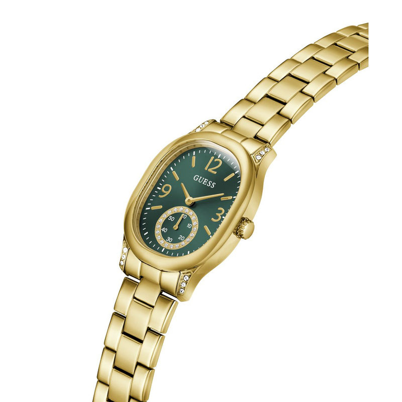 Guess Oval 28mm Green Dial Analog Women Watch - GW1094L2 Watch Guess