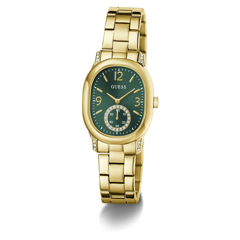 Guess Oval 28mm Green Dial Analog Women Watch - GW1094L2 Watch Guess