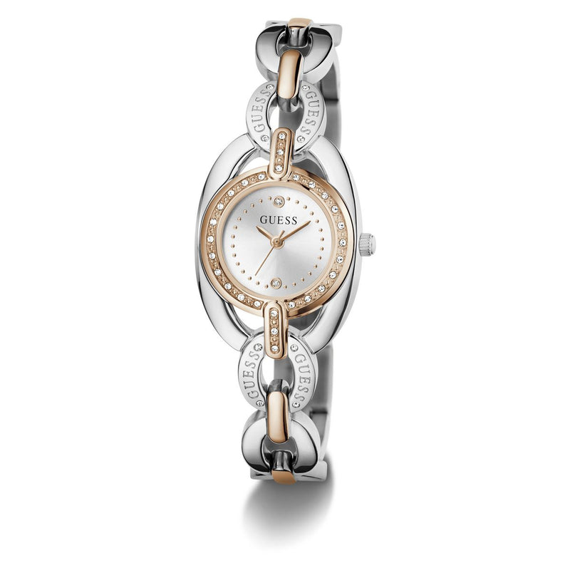 Guess Round 26mm Silver Dial Analog Women Watch - GW1082L5 Watch Guess