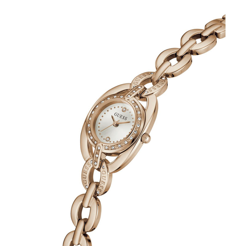 Guess Round 26mm White Dial Analog Women Watch - GW1082L4 Watch Guess