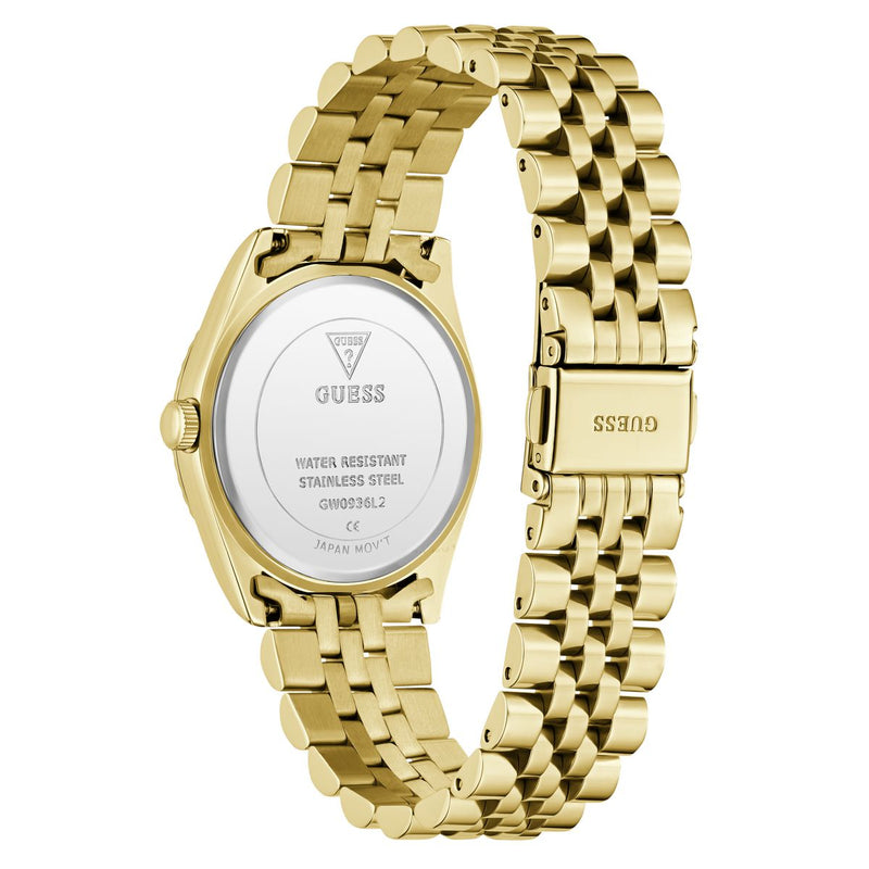 Guess Round 34mm Burgundy Dial Analog Women Watch - GW0936L2 Watch Guess