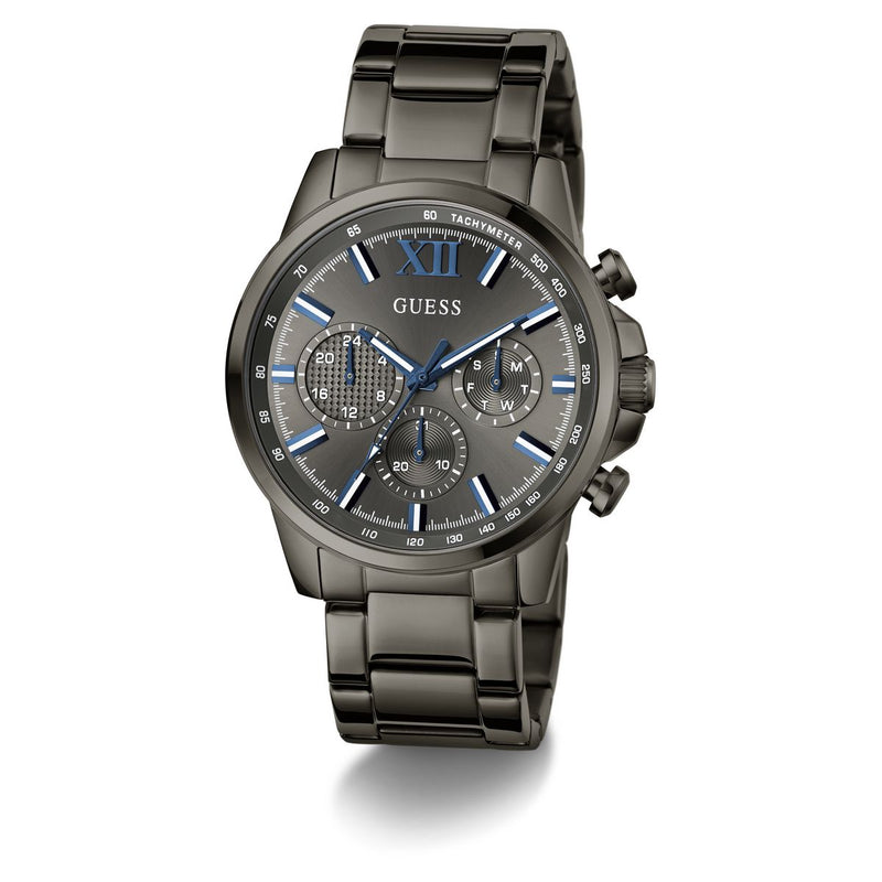 Guess Round 44mm Grey Dial Analog Men Watch - GW0900G7 Watch Guess