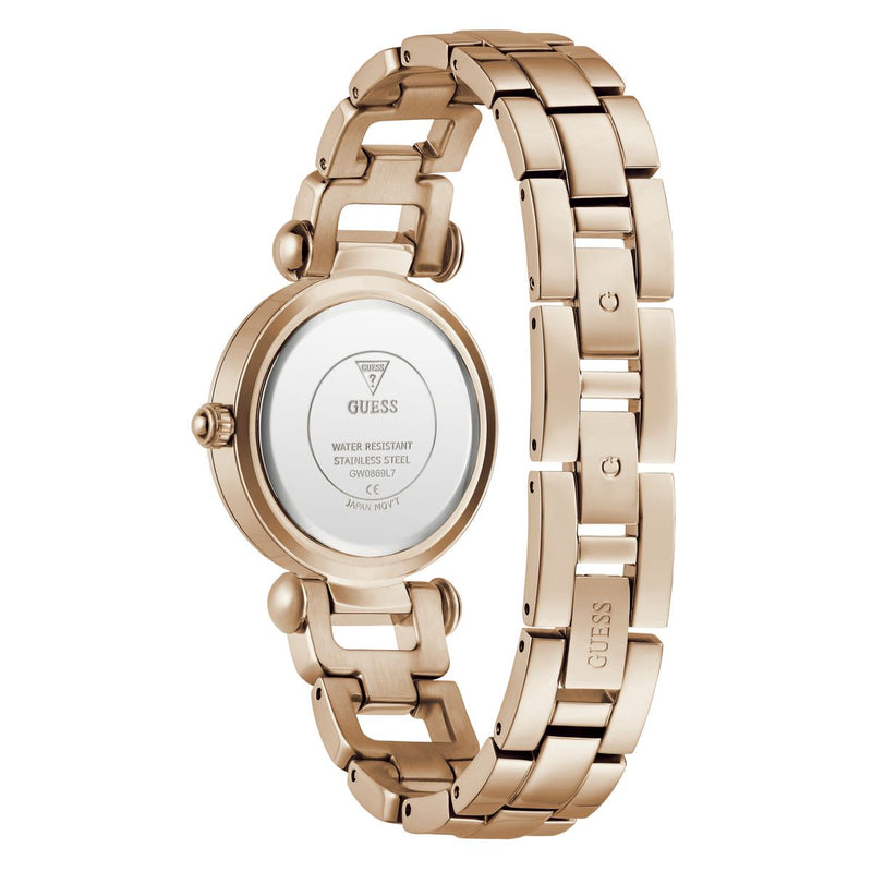Guess Round 30mm Rose Gold Dial Analog Women Watch - GW0869L7 Watch Guess