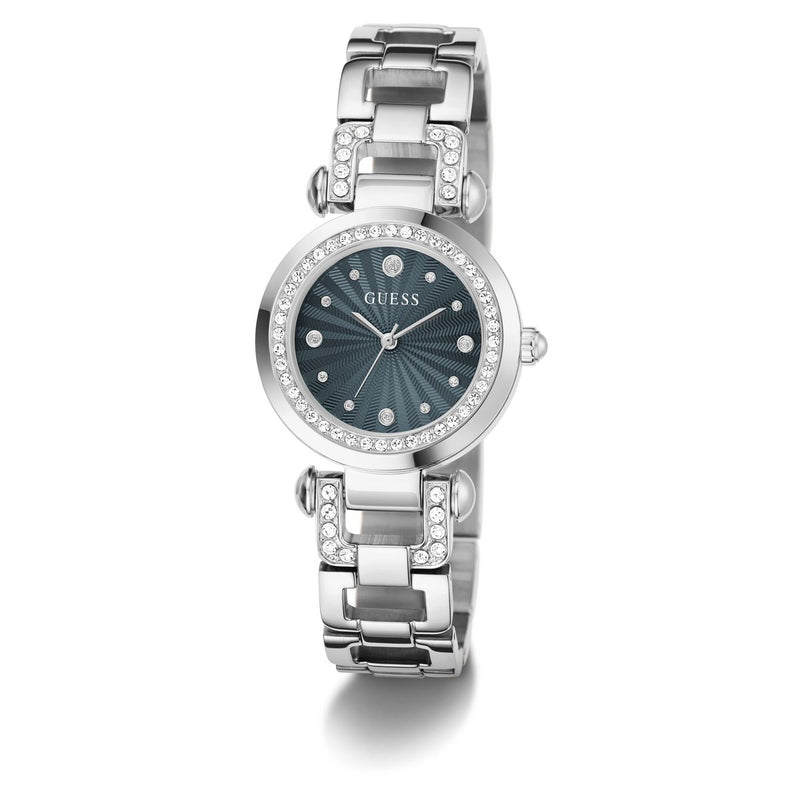 Guess Round 30mm Blue Dial Analog Women Watch - GW0869L5 Watch Guess