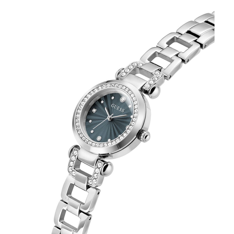 Guess Round 30mm Blue Dial Analog Women Watch - GW0869L5 Watch Guess