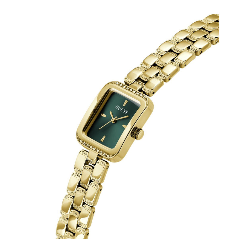 Guess Rectangle 28mm Green Dial Analog Women Watch - GW0865L8 Watch Guess