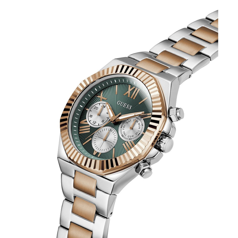 Guess Round 44mm Green Dial Analog Men Watch - GW0703G10 Watch Guess