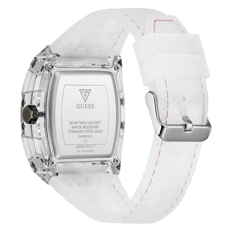 Guess Rectangle 42mm Pink Dial Analog Men Watch - GW0032G4 Watch Guess