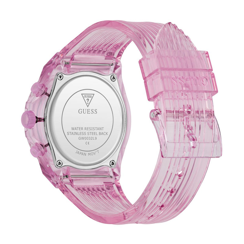 Guess Round 39mm Pink Dial Analog Women Watch - GW0032L9 Watch Guess
