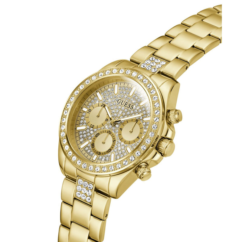 Guess Round 44mm Champagne Dial Analog Men Watch - GW1136G2 Watch Guess