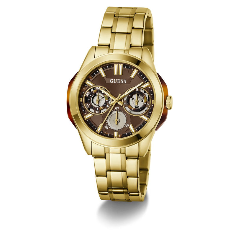 Guess Round 42mm Brown Dial Analog Men Watch - GW1144G2 Watch Guess