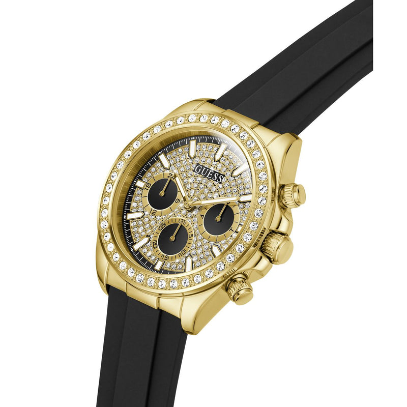 Guess Round 44mm Black Dial Analog Men Watch - GW1137G2 Watch Guess