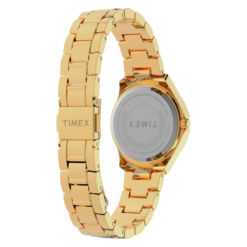 Timex Round 30mm Gold Dial Analog Women Watch - TW6A04600UJ Watch Timex