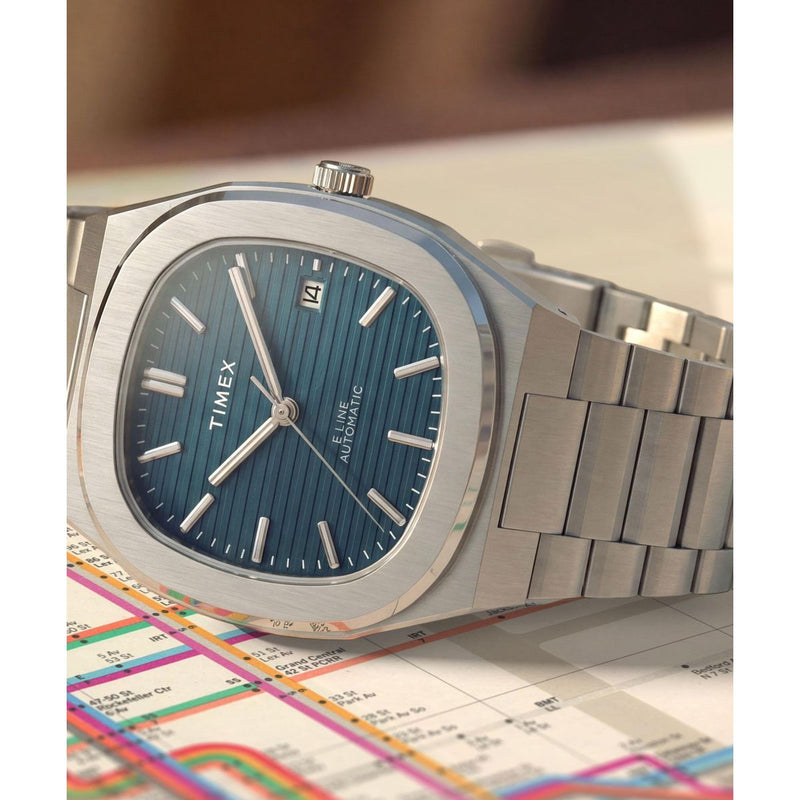 Timex Square 38mm Blue Dial Analog Men Watch - TW6A00700UJ Watch Timex